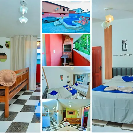 APTO 08 min a PÉ, PRAIA Taperapuan! Piscina! Churrasqueira! WI-FI, 2 Suítes Ar Condicionado! 1 Estacionamento Grátis! Cozinha Equipada-3